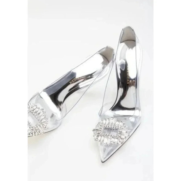 NIB NEW Good American Cinder-F*cking-Rella Pumps SZ 9 - Picture 6 of 12